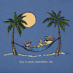 Men's Winnie Hammock Let it Snow Somewhere Else Long Sleeve Crusher Tee