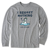 Men's I Regret Nothing Snowman Long Sleeve Crusher Tee