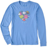 Women's Home is Where the Cozy Is Long Sleeve Crusher Tee