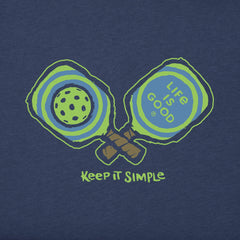 Men's Keep It Simple Pickleball Short Sleeve Crusher Tee