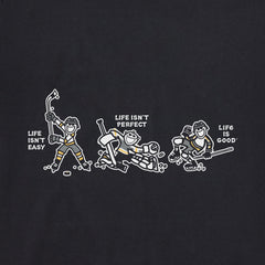 Men's Life Isn't Easy Hockey Simply True Fleece Crew