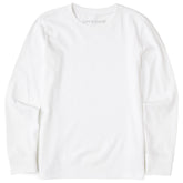 Kids Solid Long Sleeve Crusher Tee