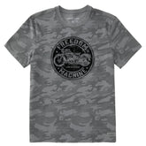 Men's Freedom Machine Motorcyle Short Sleeve Allover Printed Crusher Tee