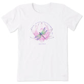 Women's Dragonfly Lotus Breathe Short Sleeve Tee