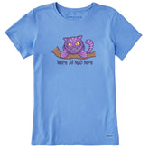 Women's Alice in Wonderland Mad Here Short Sleeve Tee
