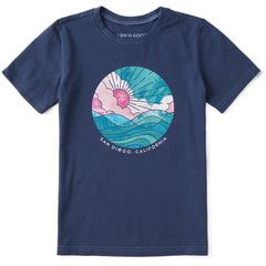 Kids Sun & Waves San Diego Short Sleeve Crusher Tee