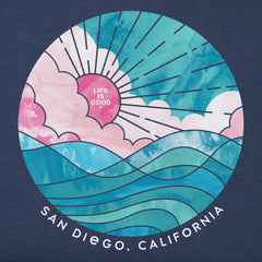 Kids Sun & Waves San Diego Short Sleeve Crusher Tee