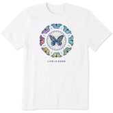 Men's Tie Dye Butterfly Mandala Short Sleeve Tee