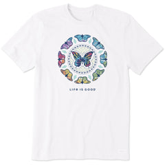 Men's Tie Dye Butterfly Mandala Short Sleeve Tee