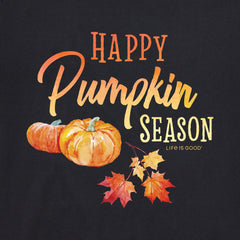 Women's Happy Pumpkin Season Short Sleeve Crusher Tee
