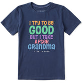 Kids Good Grandma Short Sleeve Crusher Tee