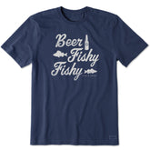 Men's Beer Fishy Fishy Short Sleeve Tee