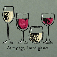 Men's I Need Wine Glasses Short Sleeve Tee