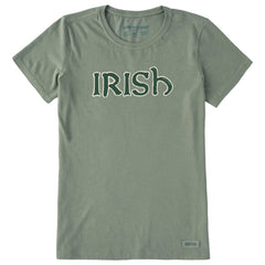 Women's Irish Outline Short Sleeve Crusher Tee