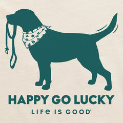 Women's Happy Go Lucky Lab Short Sleeve Crusher Tee