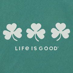 Men's Three Shamrocks Short Sleeve Crusher Tee