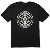 Men's Life is Good Celtic Shield Short Sleeve Crusher Tee