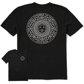 Men's Shamrock Mandala Short Sleeve Crusher Tee