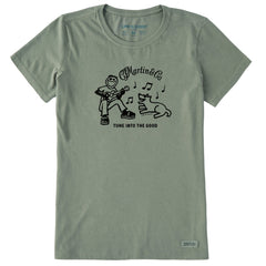 Women's Jake & Rocket Martin Guitar Short Sleeve Crusher Tee