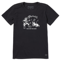 Women's Jake & Rocket Martin Guitar Short Sleeve Crusher Tee