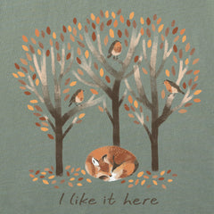 Women's I Like it Here Fox Short Sleeve Crusher Tee