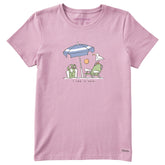 Women's I Like it Here Beach Umbrella Short Sleeve Tee