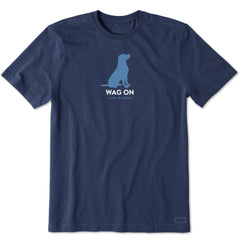 Men's Wag On Lab Short Sleeve Crusher Tee