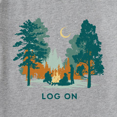 Men's Log On Campfire Long Sleeve Crusher Tee