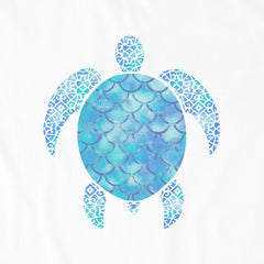Women's Iridescent Turtle Short Sleeve Crusher Vee