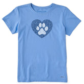 Women's Animal Heart Short Sleeve Crusher Tee