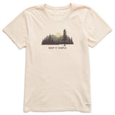 Women's Keep it Simple Evergreen Silo Short Sleeve Crusher Tee