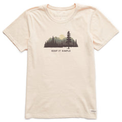 Women's Keep it Simple Evergreen Silo Short Sleeve Crusher Tee
