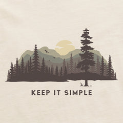 Women's Keep it Simple Evergreen Silo Short Sleeve Crusher Tee