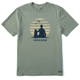 Men's 70's Retro Beach View Short Sleeve Tee