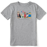Kids Dog Days of Summer Baseball Short Sleeve Crusher Tee