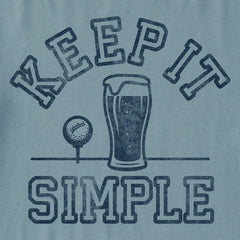 Men's Beer Golf Simple Simply True Fleece Crew