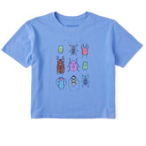 Women's Cool Bug Grid Short Sleeve Crusher Boxy Tee