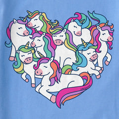 Kids Heart Of Unicorns Short Sleeve Crusher Tee