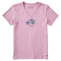 Women's Jackie Off Road Short Sleeve Crusher Vee