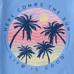 Women's Here Comes the Sun Palm Trees Crusher Tank