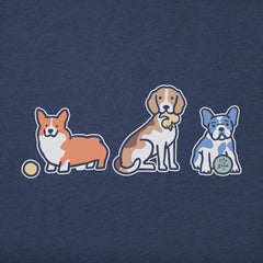 Women's Dog Playdate Snuggle Up Relaxed Sleep Vee