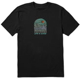 Men's Woodblock Mountain Mini Short Sleeve Crusher Tee