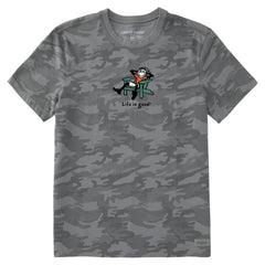 Men's Adirondack Jake Chill Short Sleeve Allover Printed Crusher Tee