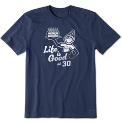 Men's Matchbook Jake 30th Birthday Short Sleeve Crusher Tee