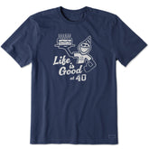 Men's Matchbook Jake 40th Birthday Short Sleeve Crusher Tee
