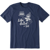 Men's Matchbook Jake 50th Birthday Short Sleeve Crusher Tee