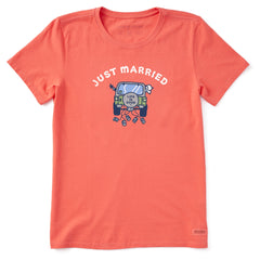 Women's Just Married ATV Short Sleeve Crusher Tee