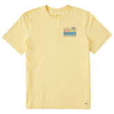 Men's Retro Beach Scene Short Sleeve Tee