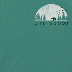 Men's Bear Forest Landscape Short Sleeve Crusher Tee