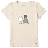 Women's I Am The Eggman Short Sleeve Crusher Vee